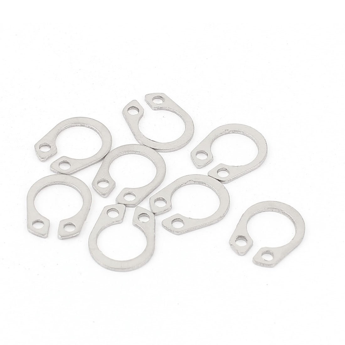 External Circlip Retaining Shaft Snap Clip Rings 8mm 10pcs