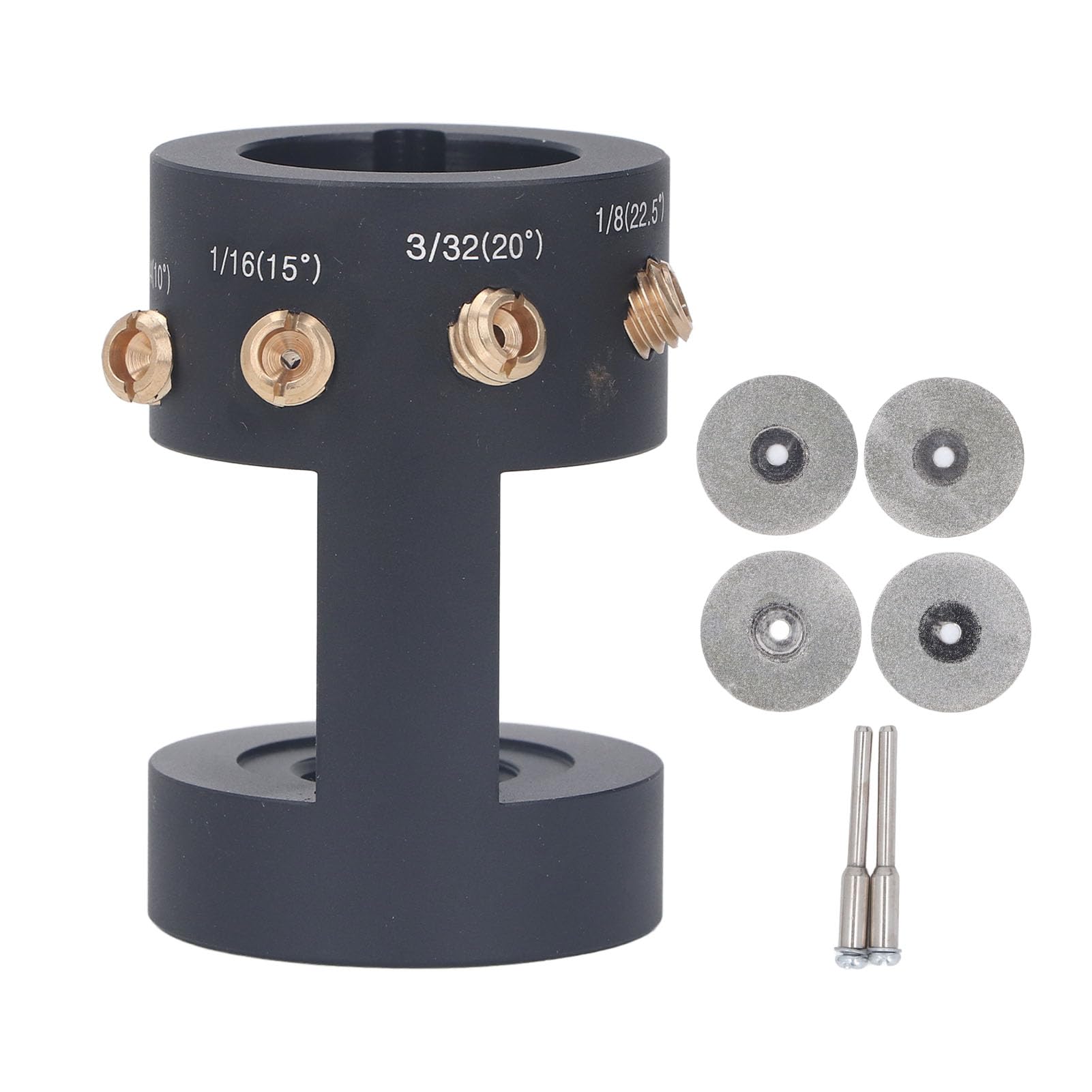 Tungsten Electrode Sharpener, Multiple Angles TIG Welding Tungsten Sharpener Grinder Head TIG Welding Tools with 4 Grinding Discs Replacement