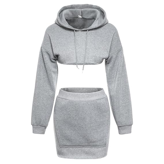 Amazon Mioim レディース パーカー タイトスカート 上下セット プル