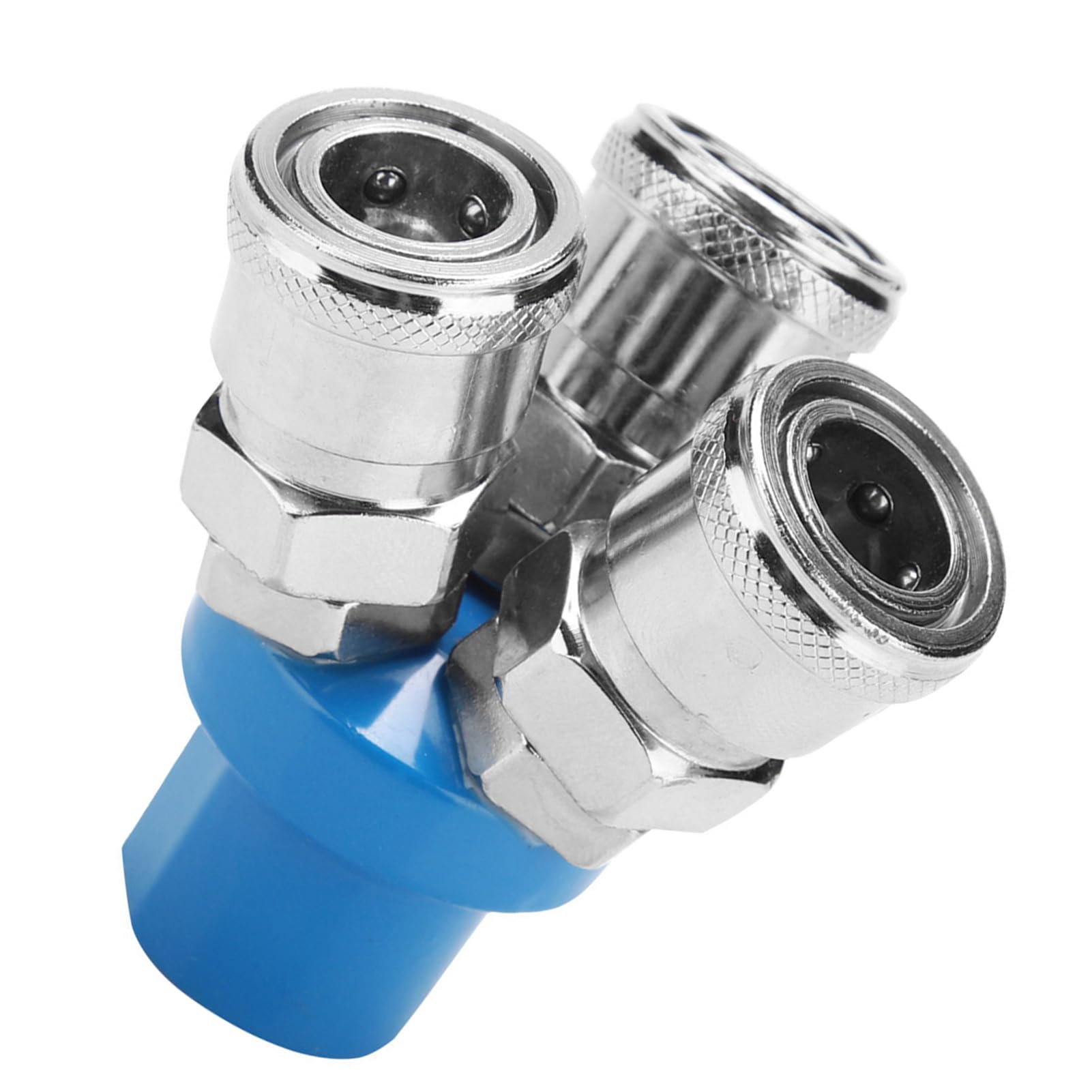1/4" C-Type 2/3 Way Manifold, Pneumatic Quick Fitting Splitter Air Pump Air Compressor Connector (3 Way Quick Fitting)