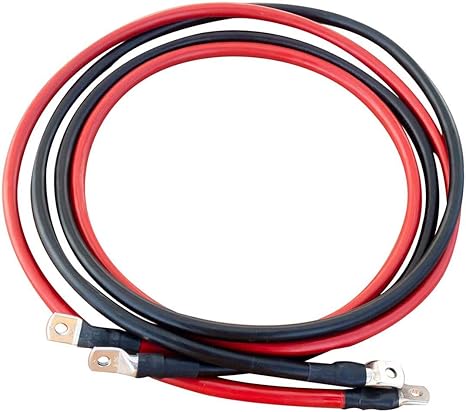 Ective Batterie Kabel 24v 3m Fur Stromstarken Bis 65a Kabel Satz Rot Schwarz 50 Mm M8 M8 Universell Fur Bspw Versorgungsbatterien Und Traktionsbatterien Amazon De Auto