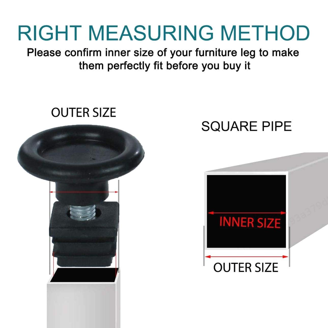 Ferretería para muebles gabinete de Escritorio Pata nivelador Ajustable