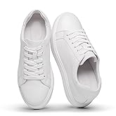 GOLDMoral Men's Invisible Height Increasing Elevator Shoes with 2.76 Inches Taller Casual Sneakers Elevator Insole White Dress Shoes for Men