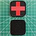 SpaceAuto Tactical Morale Patch Medic Cross Velcro Desert Military Badge - Black