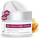 Manuka Lane Bee Venom Night Cream for Face and Neck with Sweet Almond Oil, Kernel Oil, Plant Extracts & Vitamin E | Plant Based Formula | Carefully formulated to keep your skin young and healthy!