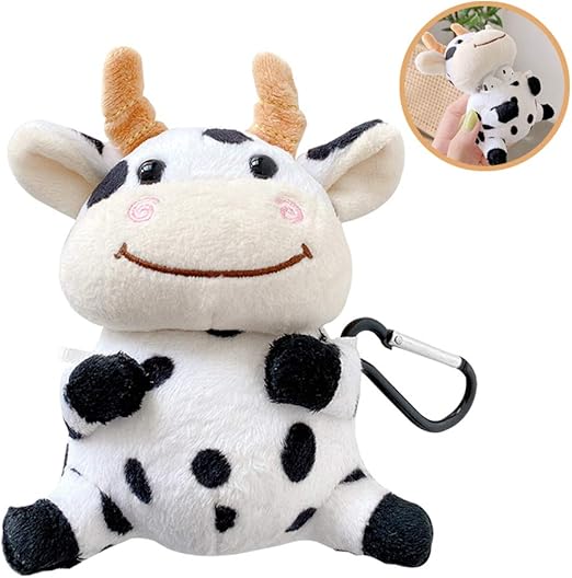 Amazon Unnfiko ぬいぐるみケース Airpods対応 かわいいピグレット 牛 ソフトファー ふわふわケース カバー キーホルダー付 Airpods1 2 かわいい牛 イヤホン ヘッドホンケース オンライン通販