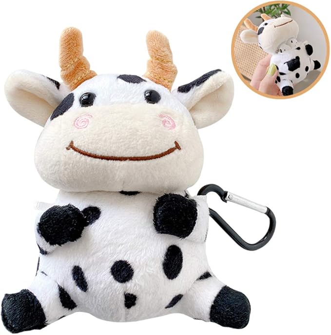 Amazon Unnfiko ぬいぐるみケース Airpods対応 かわいいピグレット 牛 ソフトファー ふわふわケース カバー キーホルダー付 Airpods1 2 かわいい牛 イヤホン ヘッドホンケース オンライン通販
