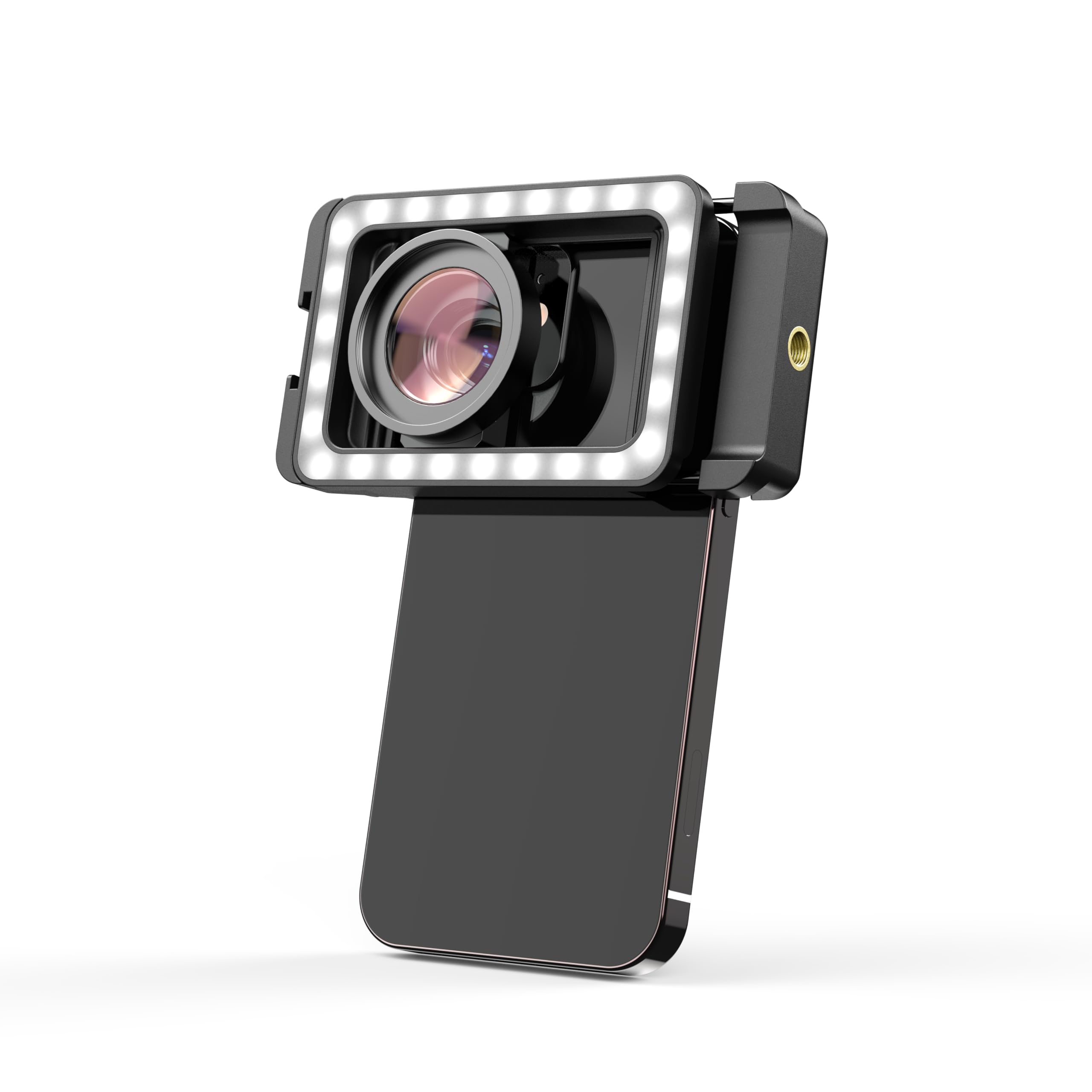 Photo 1 of APEXEL 15X Macro Lens for iPhone with LED Fill Light, Samsung, Android Phone, with Universal Lens Clip Attachment (Fits for Almost Smartphone)