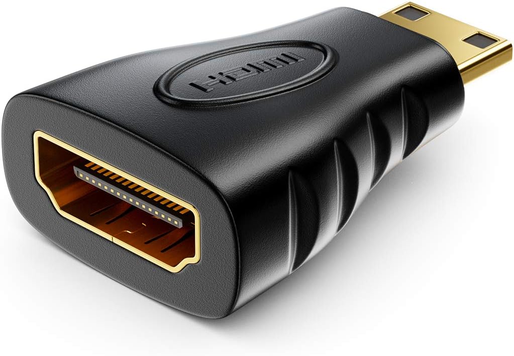 deleyCON HDMI to Mini HDMI Adapter - HDMI Female to Mini HDMI Jack 1920x1200 Full HD 1080p Video Adapter - Black - Image 3