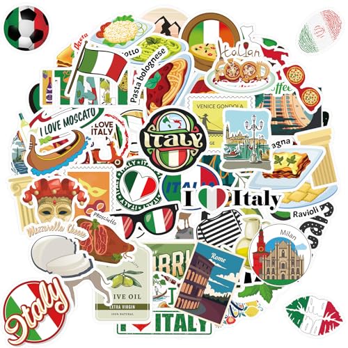 Huquary Italy Stickers Italian Souvenirs