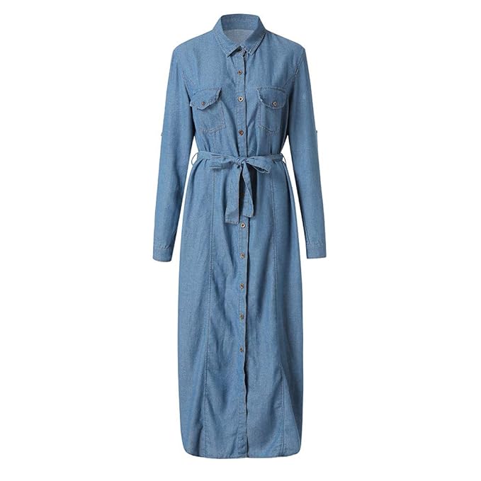 long frock jeans top