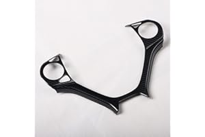SZFKACCESS For Honda Civic 2012 2013 2014 2015 Carbon Fiber Style ABS Steering Wheel Frame Cover Trim