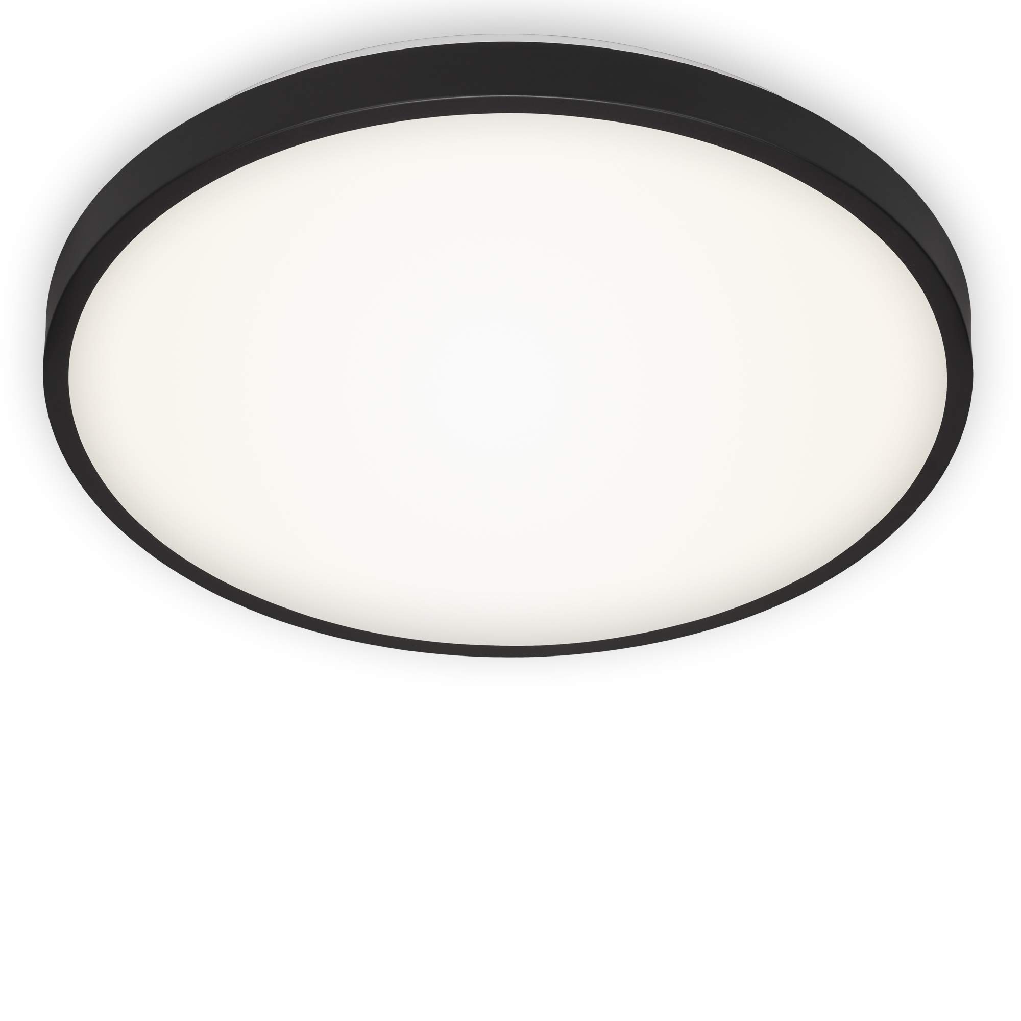BRILONER Leuchten - LED Ceiling Light, Ceiling lamp, 24 watts, 2,200 lumens, 4,000 Kelvin, Black and White, Ø 38.5 cm