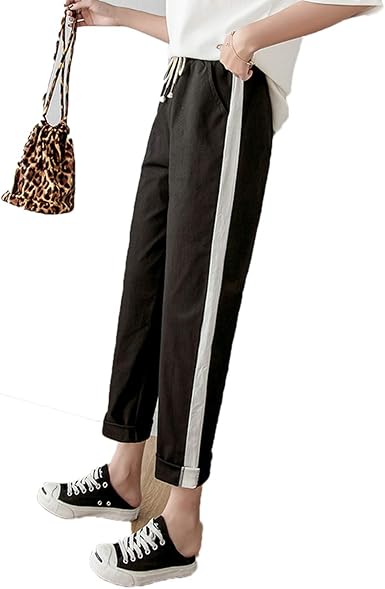 striped summer trousers