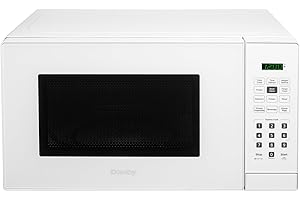 Danby DBMW0921BWW 0.9 Cu. Ft. Countertop Microwave, 900W, 10 Power Levels, 6 Auto-Cook Presets, Express Cook + 30 Sec, Auto D