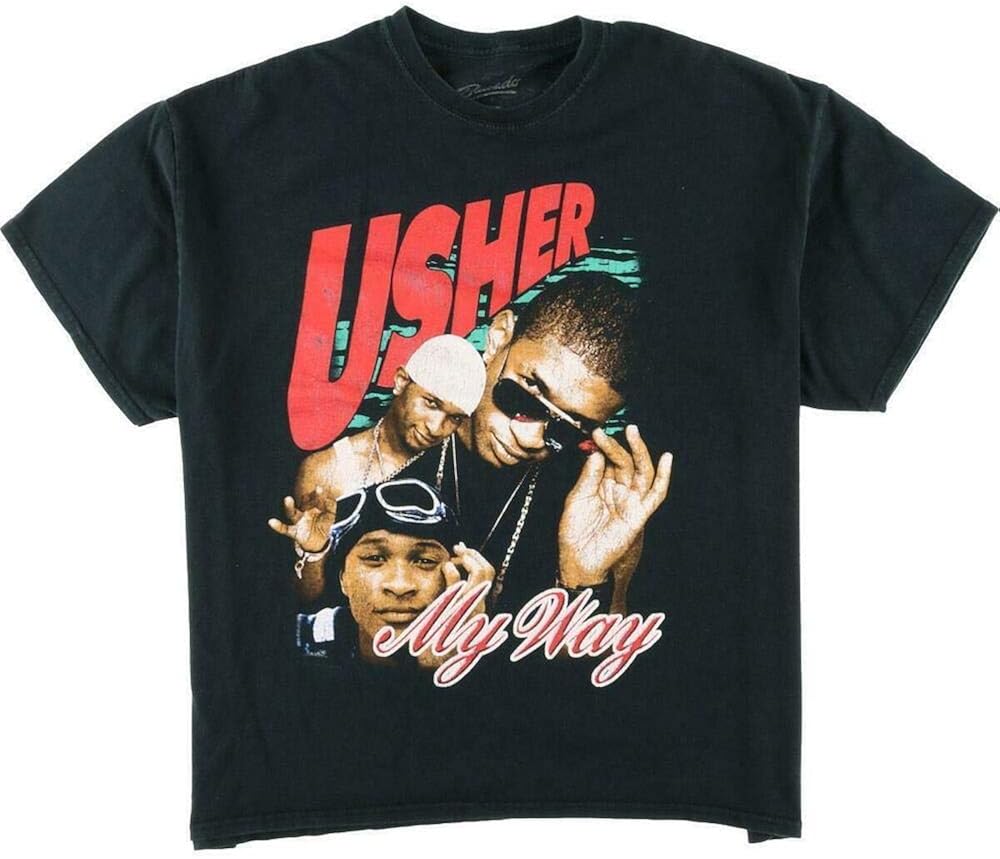 Usher My Way TShirt Graphic Tee Mens Funny Shirt Amazon.de Bekleidung