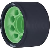 Riedell Radar Halo Roller Skate Wheels, 4 Pack | 59mm X 38mm, Indoor Performance Derby Wheels, H-Shaped Hub for Edge Control and Grip, Lightweight Neothane Urethane