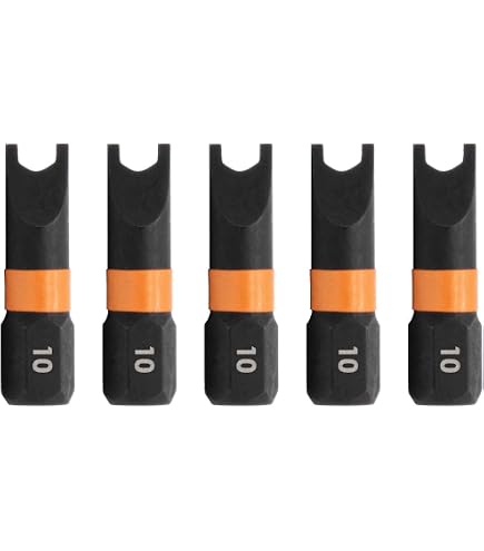 Railer 3-Pack #10 Spanner Impact Driver Bits - 2 Inch S2 Steel Snake Eye Bits For Power Tools - View #6
