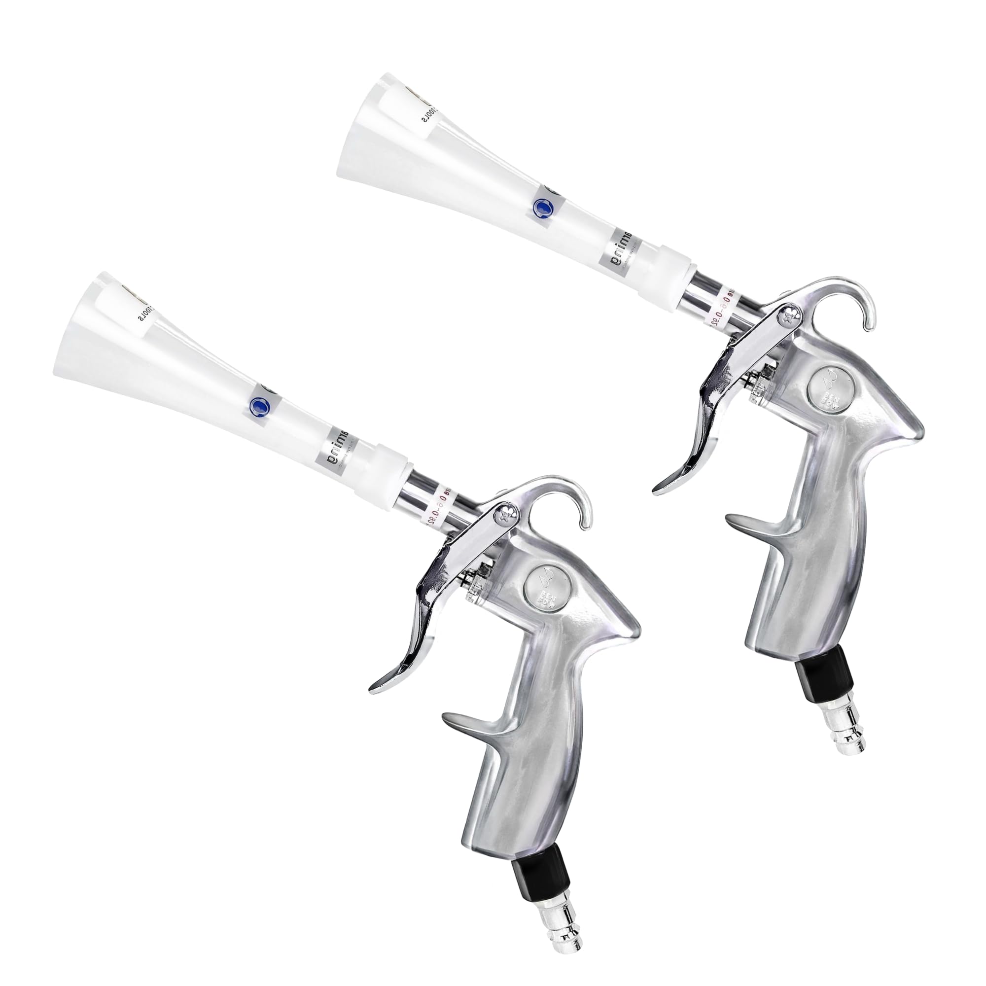 BenBow 2 x Classic Dry Compressed Air Blow Gun – powerful blow gun with whirlwind effect – ideal for blowing away moisture and dirt – without cleaning agent container