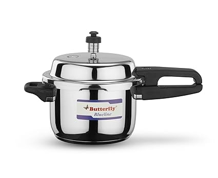 Butterfly Blue Line Stainless Steel Pressure Cooker, 3 Litre
