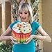 Cupcake Novelty Food Throw Pillows Lifelike Designs – Easy to Clean
