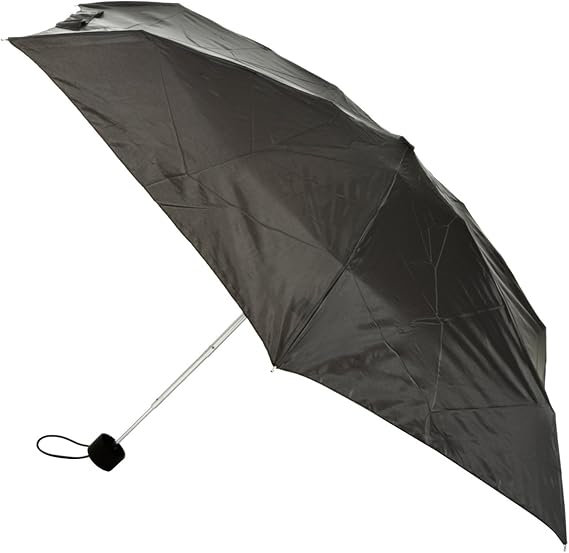 Totes Mini 5 Thin Plain Umbrella Black Amazon.co.uk Luggage