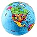 Attatoy Earth Plush Stuffed Toy, 13-Inch Educational World Globe with Geo-Political Markings