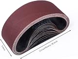 STE BRUAM Sanding Belt 75x457 mm 15pc 80/120/150/240/400 Grits for Sander view 2