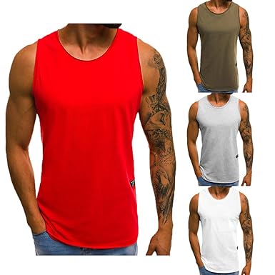 Ärmellose Ärmellose Trägershirts für Männer Training Gym Stringer Bodybuilding Fitness Sport Weste T-Shirt
