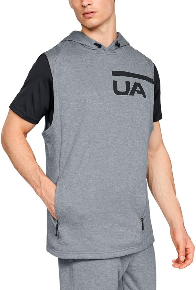 Under Armour mens Tech Terry Sleeveless Hoodie Clothing