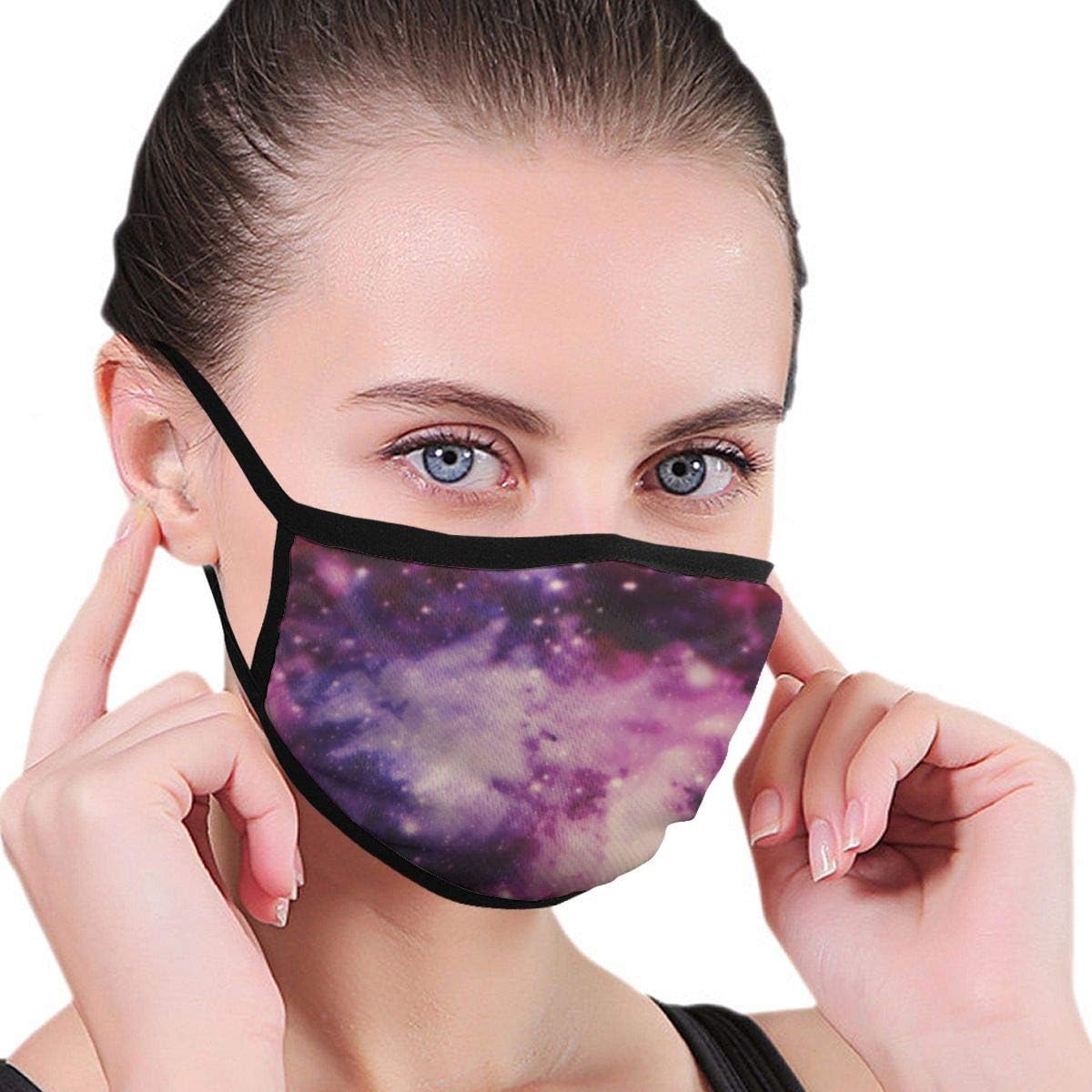Zcfhike Galaxy Space Star Mouth Mask Reusable Washable Comfy Adjustable Face Mask Anti-Dust For Women Man