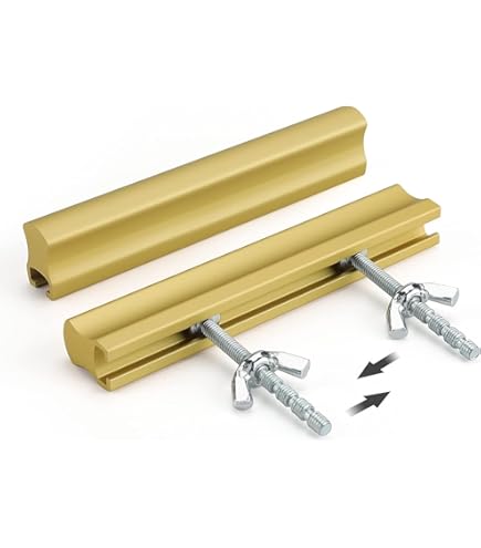 RR-RUOSHUI Lot De 4 Poignées De Tiroir En Forme De Demi-lune Dorées