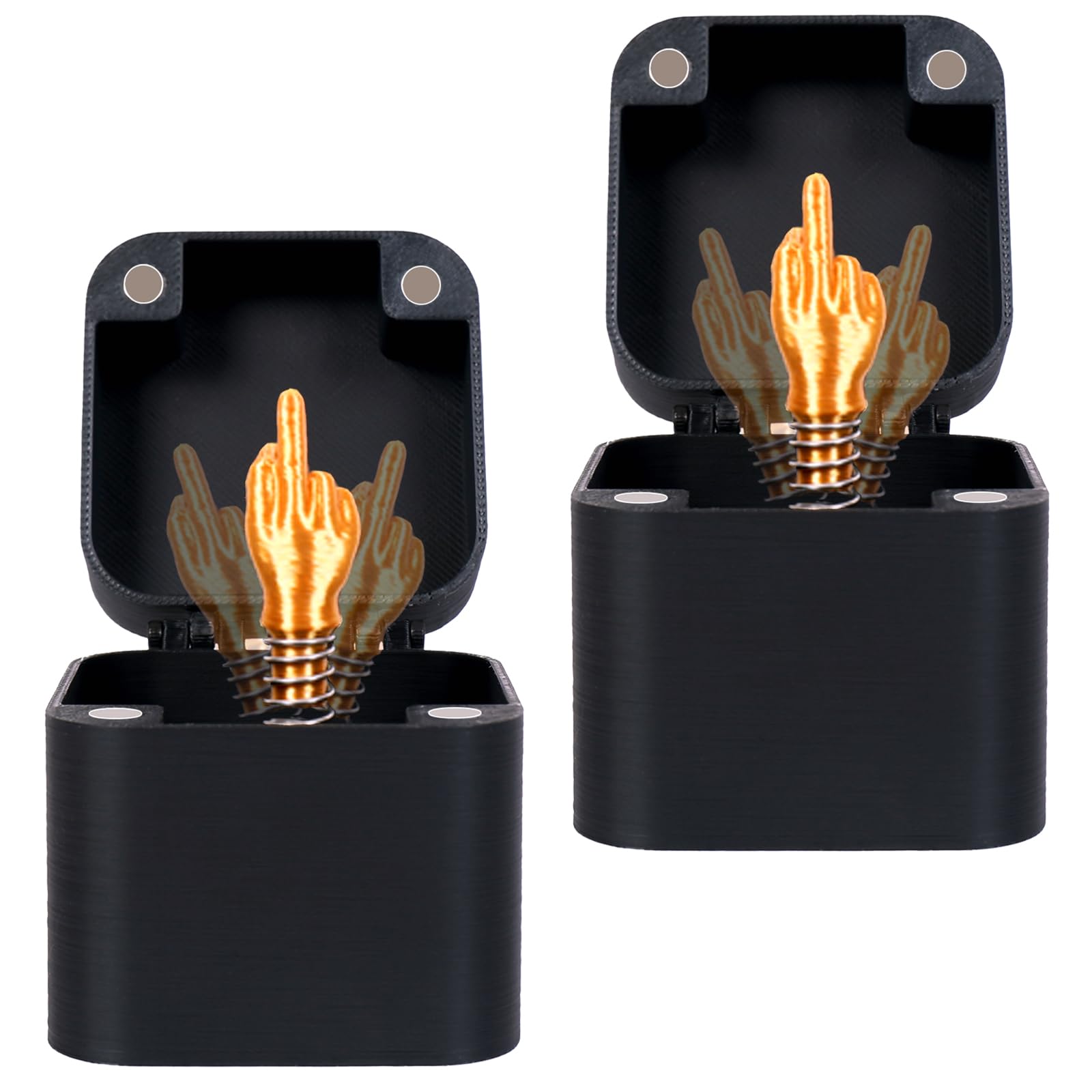 DASDSA Middle Finger in A Box, Gag Gifts, White