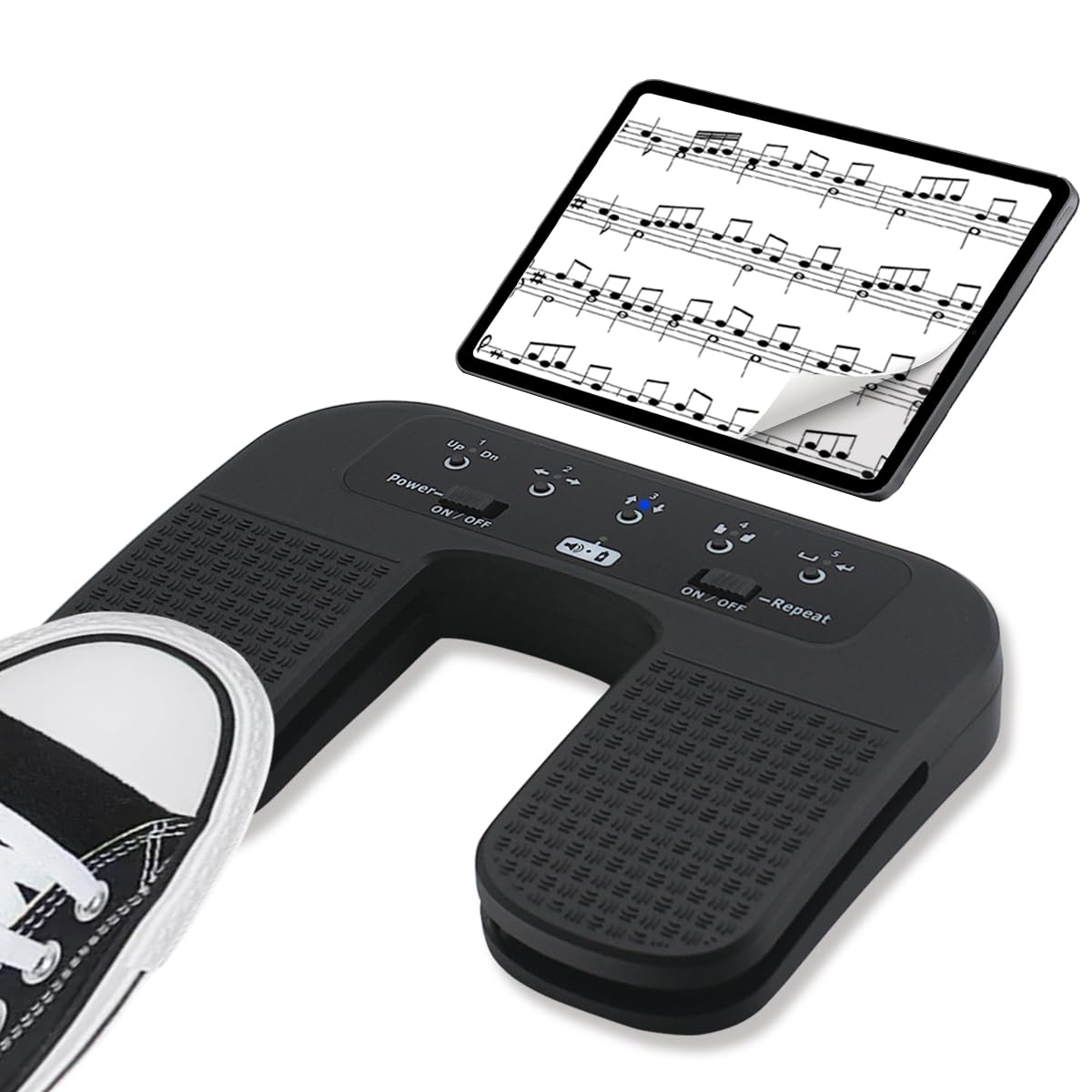 Photo 1 of Yueyinpu Wireless Page Turner Pedal For Tablets iPad Smartphone Rechargeable Anti-Skid Pad (Plus)