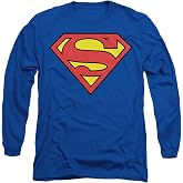 Popfunk Superman Classic Logo Long Sleeve T-Shirt (Royal Blue)