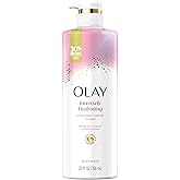 Olay Body Wash for Women, Intensely Hydrating, Hyaluronic Acid Serum Complex, Renews Moisture, Free of Parabens & Phthalates, Vitamin B3 Lameller Technology, For All Skin Types, 26 fl oz