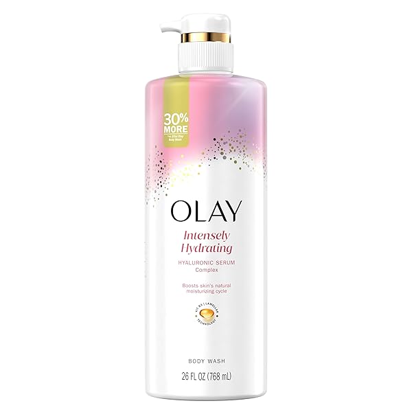 OLAY BODY WASH FOR WOMEN, INTENSELY HYDRATING, HYALURONIC...