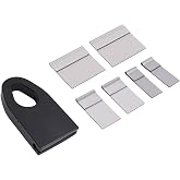 KUAFU Universal Auto Body Weld and Pull Clamp Complete Set Hook 6 Plates | Kit Body Pull Plate Powder Dent Automotive Car Frame Collision Repair Tool Powder Coated Steel