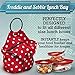 Freddie and Sebbie Lunch Bag - Fashionable Reusable Insulated Large Red Neoprene Lunch Box - Luxury Lunch Bags Boxes For Women, Adults, Kids, Girls, and Teen Girls