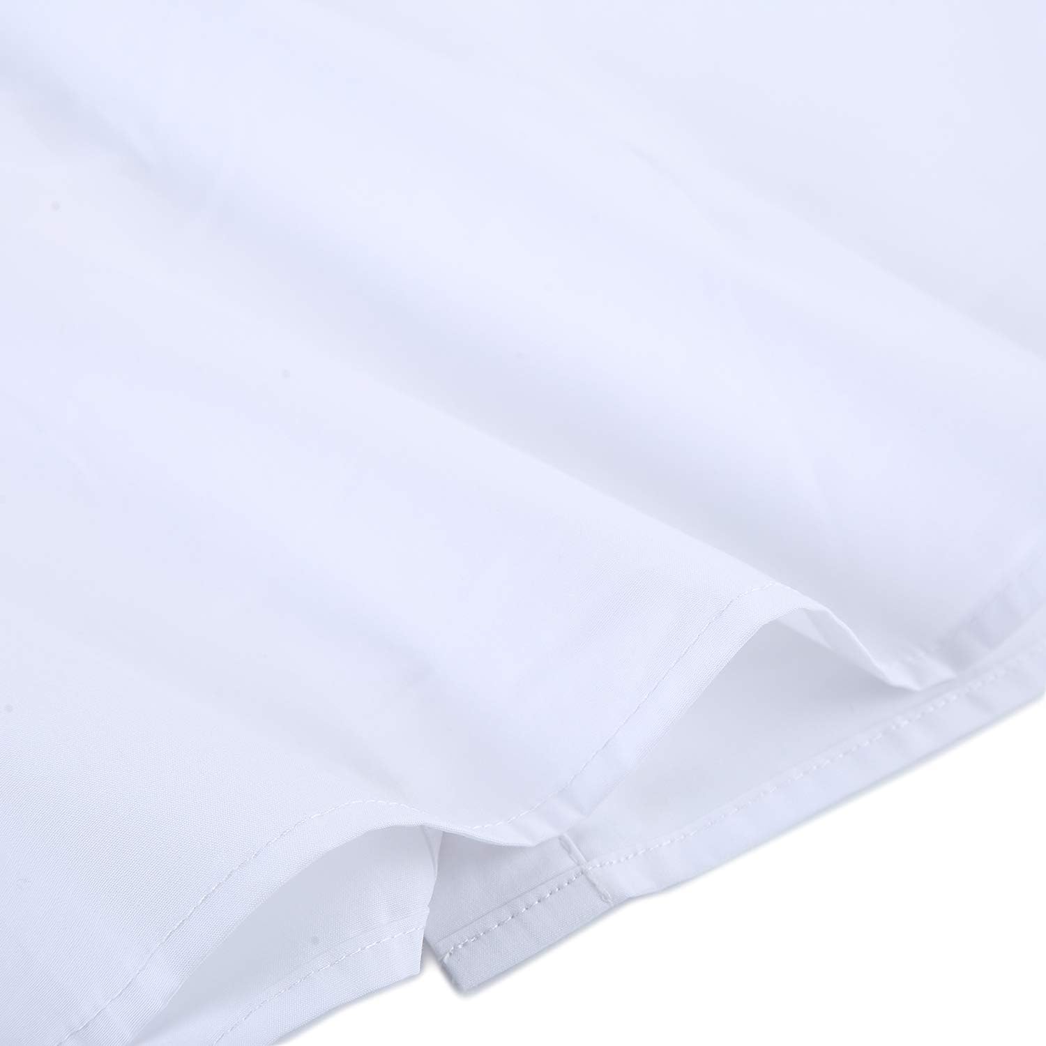 Bienzoe Girl's School Uniform Short Sleeve White Blouse: Clothing