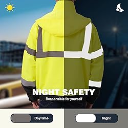 SKSAFETY Safety Softshell Jacket for men, High