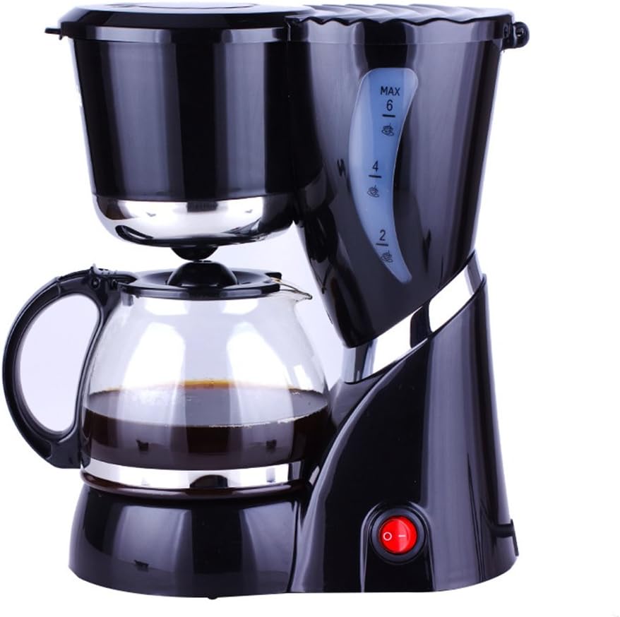 BIAOZH American Coffee Machine Automatic Warming Home Electric Coffee Maker Small Coffee Maker Without Milling Function(Black)