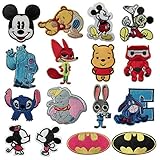 Disney Patches 16 Pcs Iron On Sewing Embroidered Patches for Clothing, Backpack, Cap, Jacket, Jeans