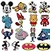 Disney Patches 16 Pcs Iron On Sewing Embroidered Patches for Clothing, Backpack, Cap, Jacket, Jeans