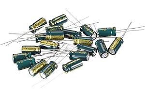 uxcell Aluminum Radial Electrolytic Capacitor Low ESR Green with 1uF 400V 105 Celsius Life 3000H 6.3 x 12 mm High Ripple Curr