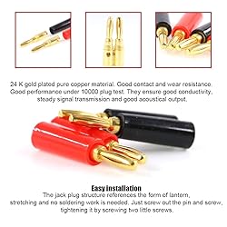 Hilitchi 40 Pcs Binding Posts Terminals 4mm Banana
