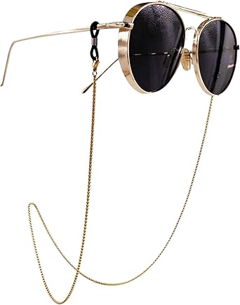 gold chain glasses holder