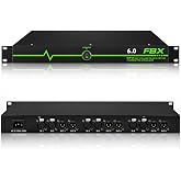 Professional Feedback Suppressor, Feedback Eliminator, Microphone Anti-Howling Audio Processor for Performance Stage KTV Conference Music Room (6 in 6 Out)