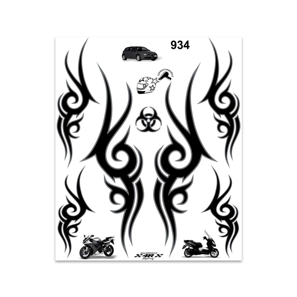 4R Quattroerre.it Tribal Stickers 20 x 24 cm