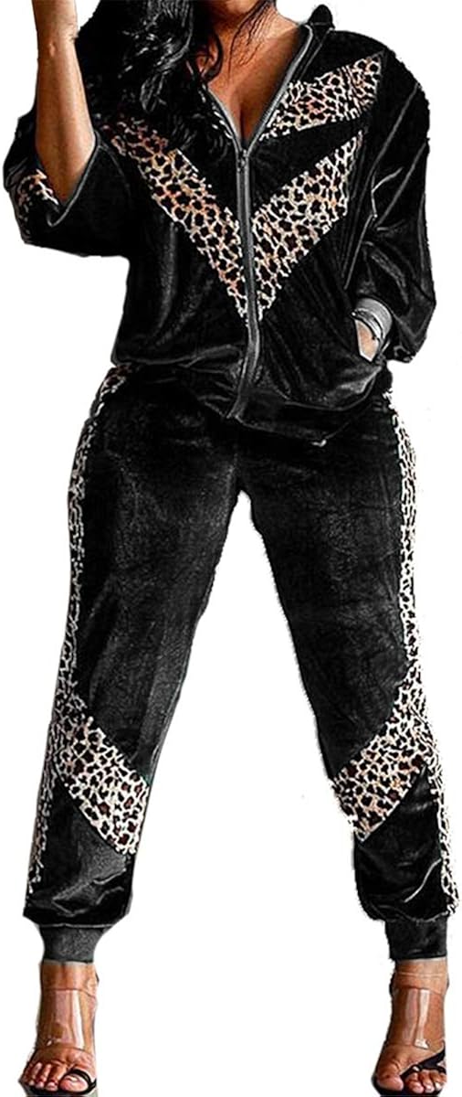 Women 2 Piece Outfits Long Sleeve Jogging Suits Casual Tracksuit Set